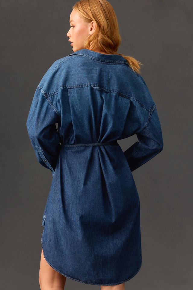 Citizens of Humanity Kayla Tie-Waist Denim Shirt Dress #3