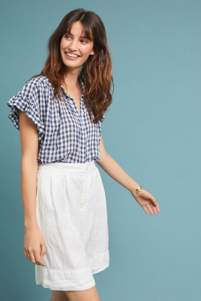 Linen High-Waisted Shorts #2
