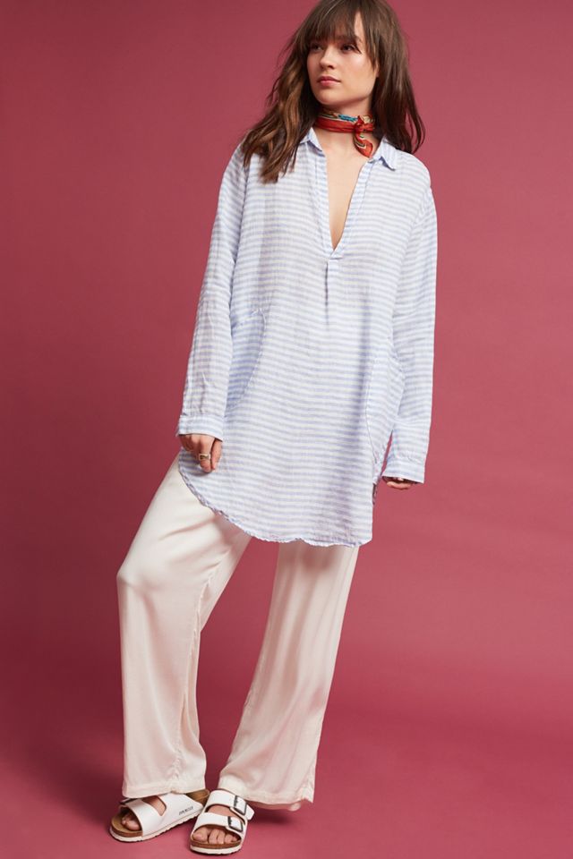 Pocketed Linen Tunic #3