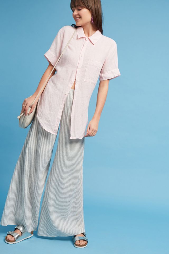 Tie-Front Linen Buttondown #3