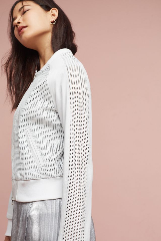 Perforated Leather Bomber #1