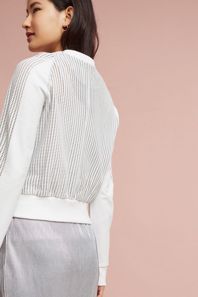 Perforated Leather Bomber #3