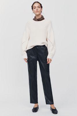 Bella Dahl High-Rise Straight-Leg Pull-On Pants
