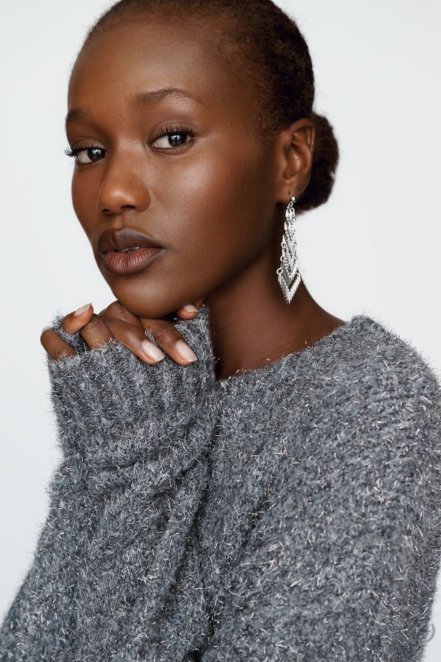 Bella Dahl Cashmere Wool Blend Slouchy Sweater #3