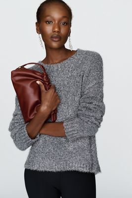 Bella Dahl Cashmere Wool Blend Slouchy Sweater