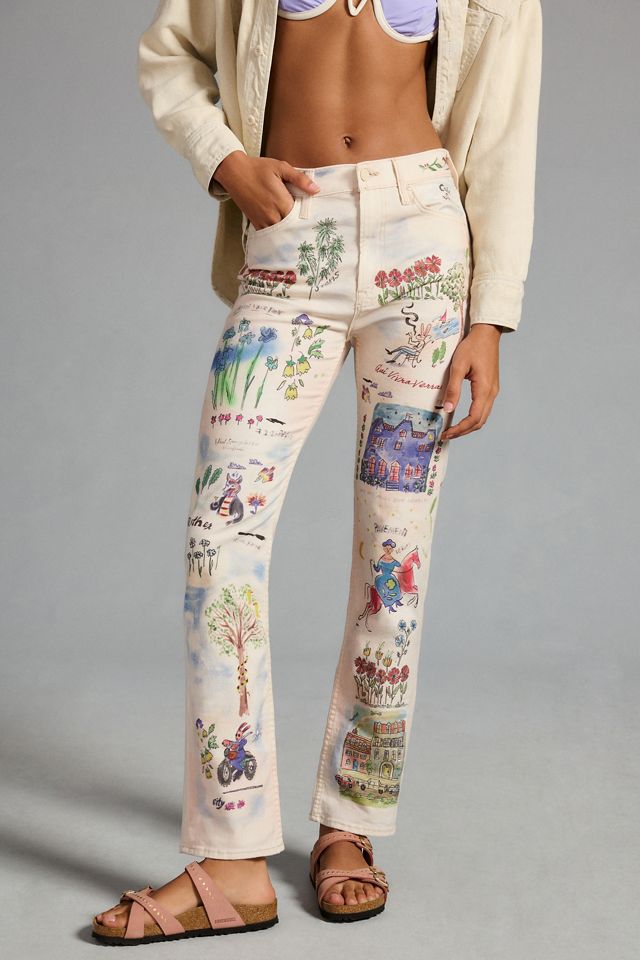 MOTHER The High-Waisted Rider Skimp Straight Jeans #1