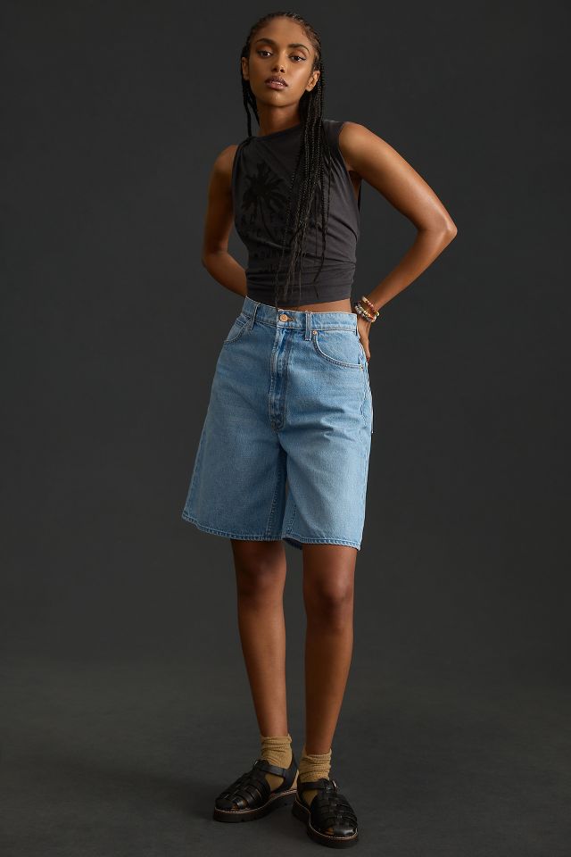  High Waist Denim Shorts