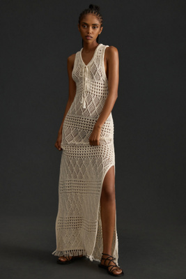 MOTHER The Skinny Dip Crochet Cover-Up Dress | Anthropologie