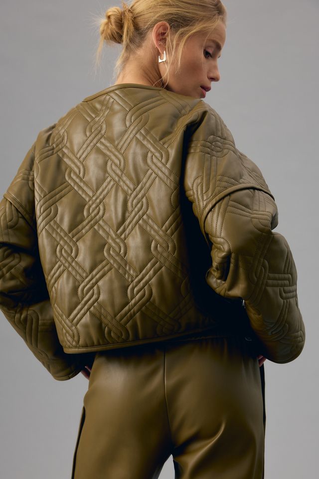MOTHER The Underliner Faux Leather Jacket #2