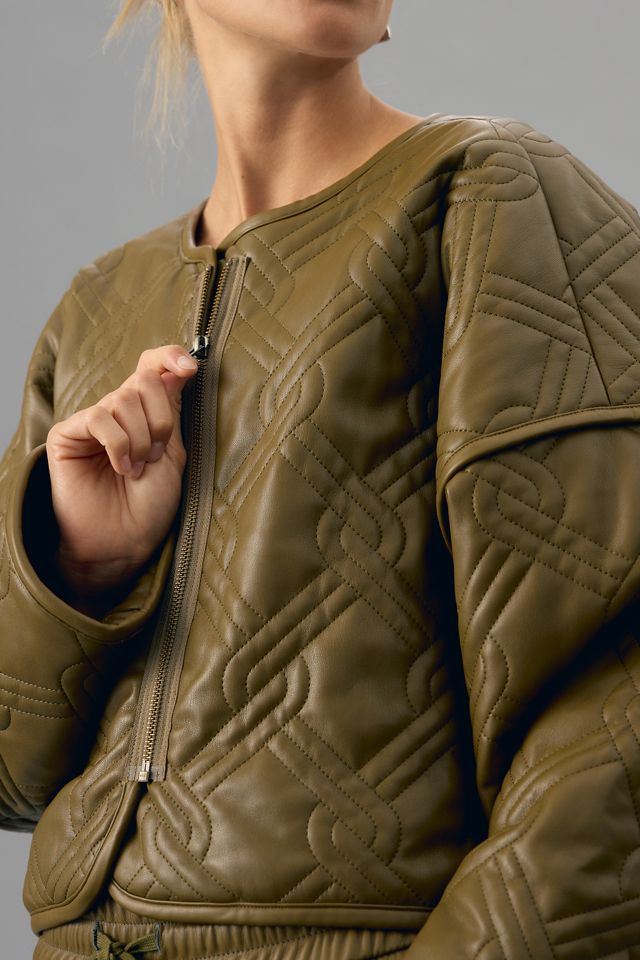 MOTHER The Underliner Faux Leather Jacket #3