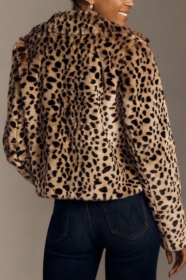 MOTHER The Pony Keg Cheetah Faux Fur Jacket #1