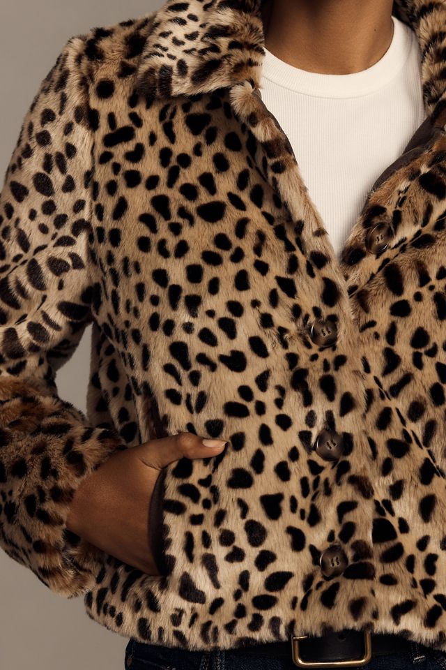 MOTHER The Pony Keg Cheetah Faux Fur Jacket #3