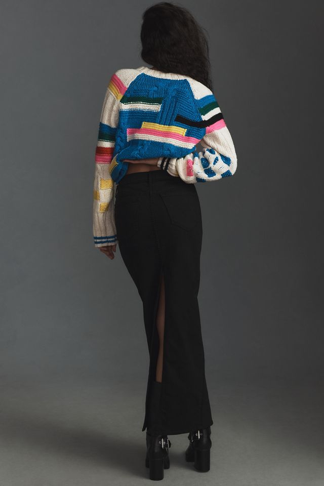 MOTHER The Flagpole Denim Midi Skirt #2