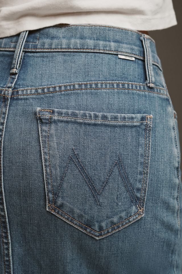MOTHER The Pencil Pusher Denim Midi Skirt | Anthropologie