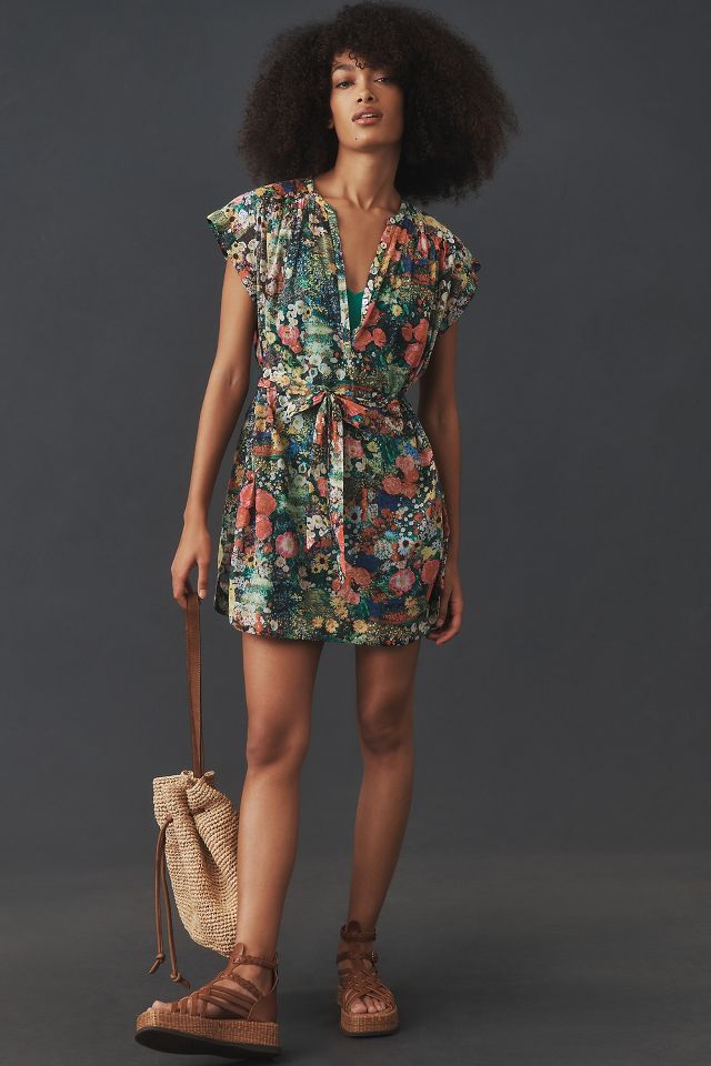 MOTHER The Slow Ride Mini Shirt Dress | Anthropologie