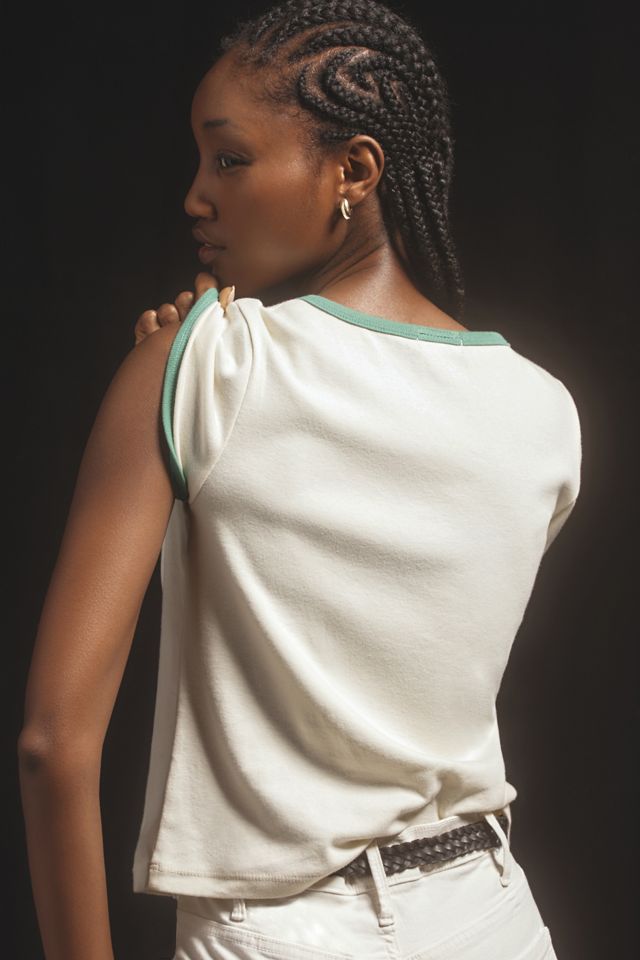 MOTHER The Itty Bitty Ringer Amalfi Beach Club Tee #1