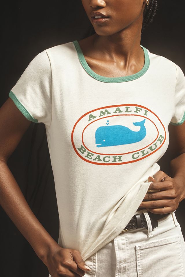MOTHER The Itty Bitty Ringer Amalfi Beach Club Tee #3