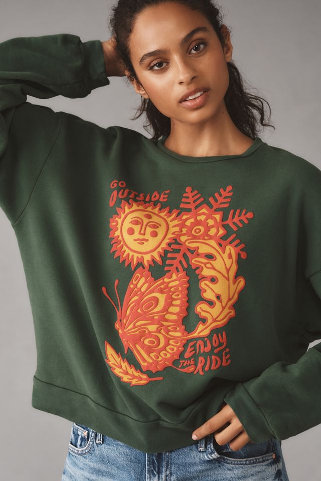 MOTHER The Drop Square Crew-Neck Sweatshirt #2