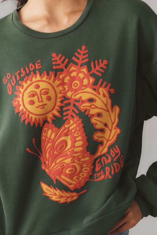 MOTHER The Drop Square Crew-Neck Sweatshirt #3