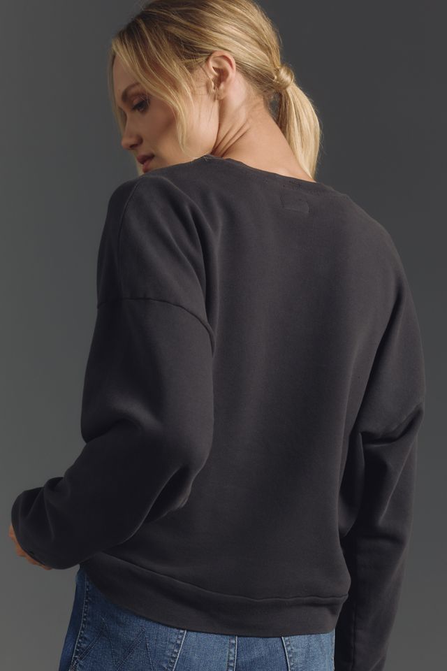MOTHER The Drop Square Graphic Crew Neck Sweater #1