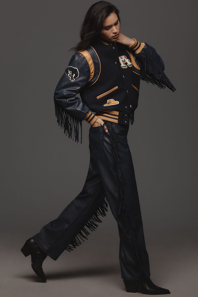 MOTHER The Fringe Half Pipe Sneak Faux-Leather Pants #4