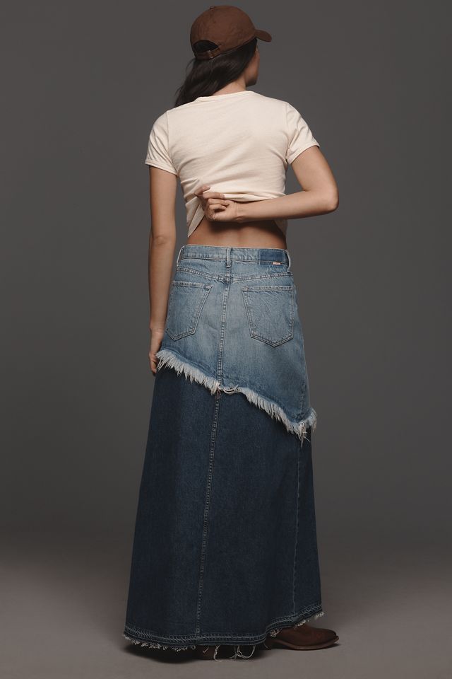 MOTHER The Dual Ditcher Denim Maxi Skirt #3