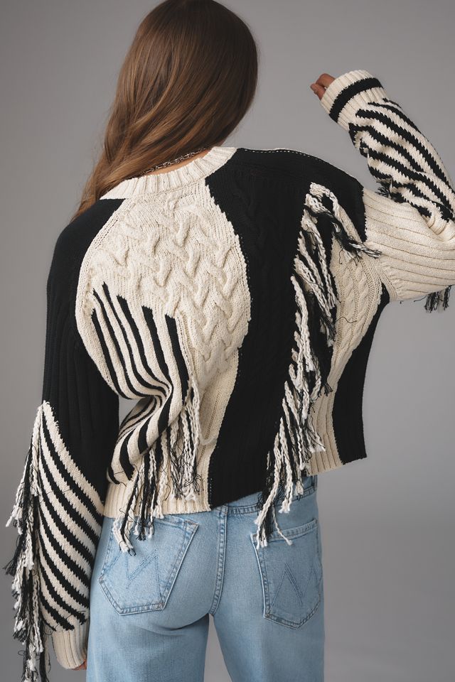 MOTHER The Jumper Slice Pullover Sweater #1