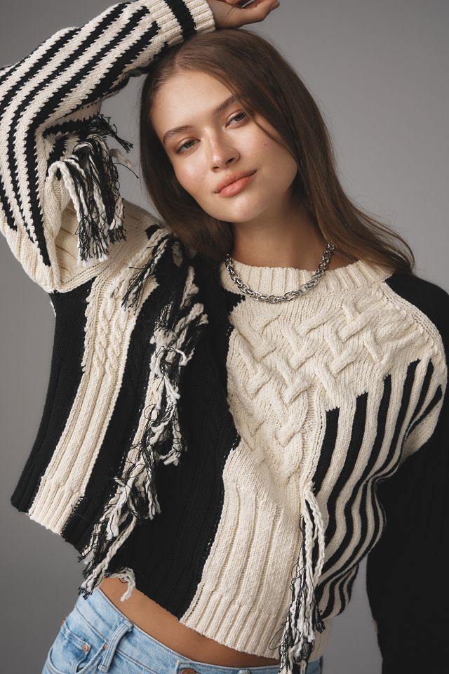 MOTHER The Jumper Slice Pullover Sweater #3