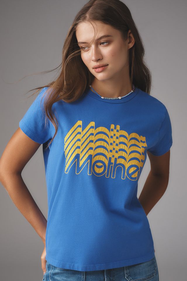 売れ筋商品|||マザー Tシャツ レディース トップス THE BOXY GOODIE GOODIE TEE - Print T-shirt - blue The Boxy Goodie Goodie - MOTHER Flash