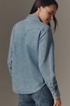 The Leon Double Hem High-Rise Wide-Leg Cuffed Jeans by Pilcro