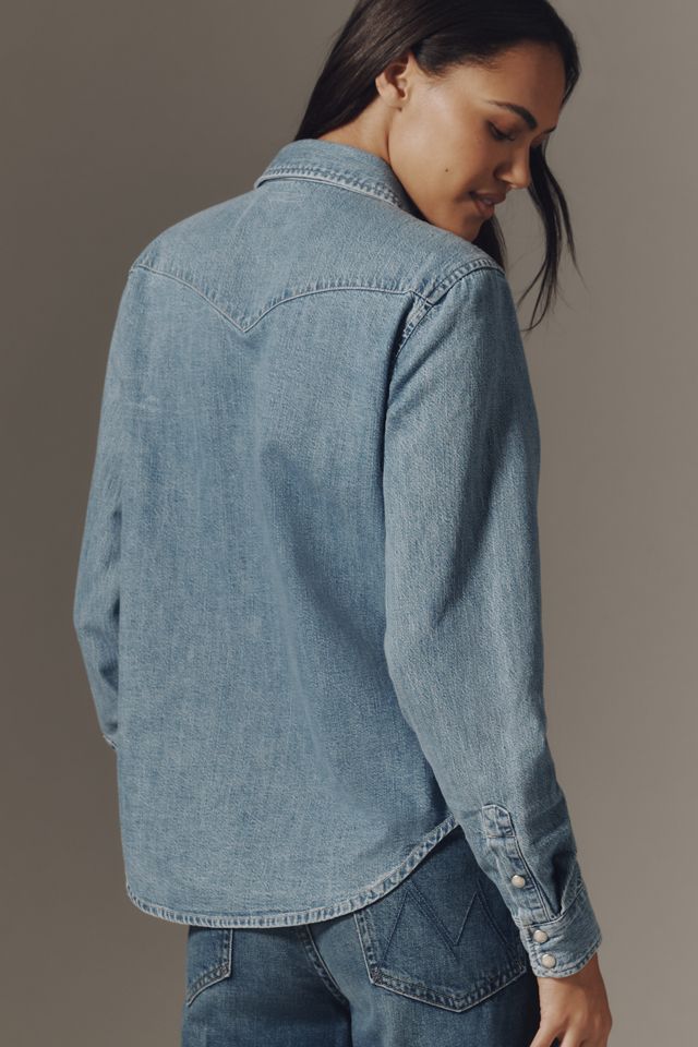 MOTHER All My Exes Denim Buttondown Shirt #1