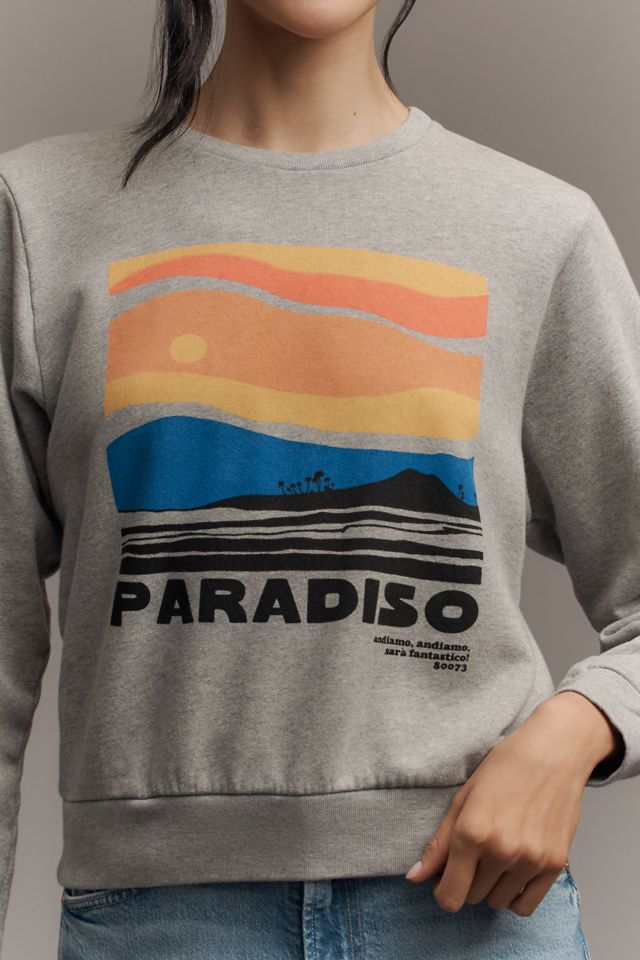 MOTHER The Camper Crew-Neck Graphic Sweatshirt #1