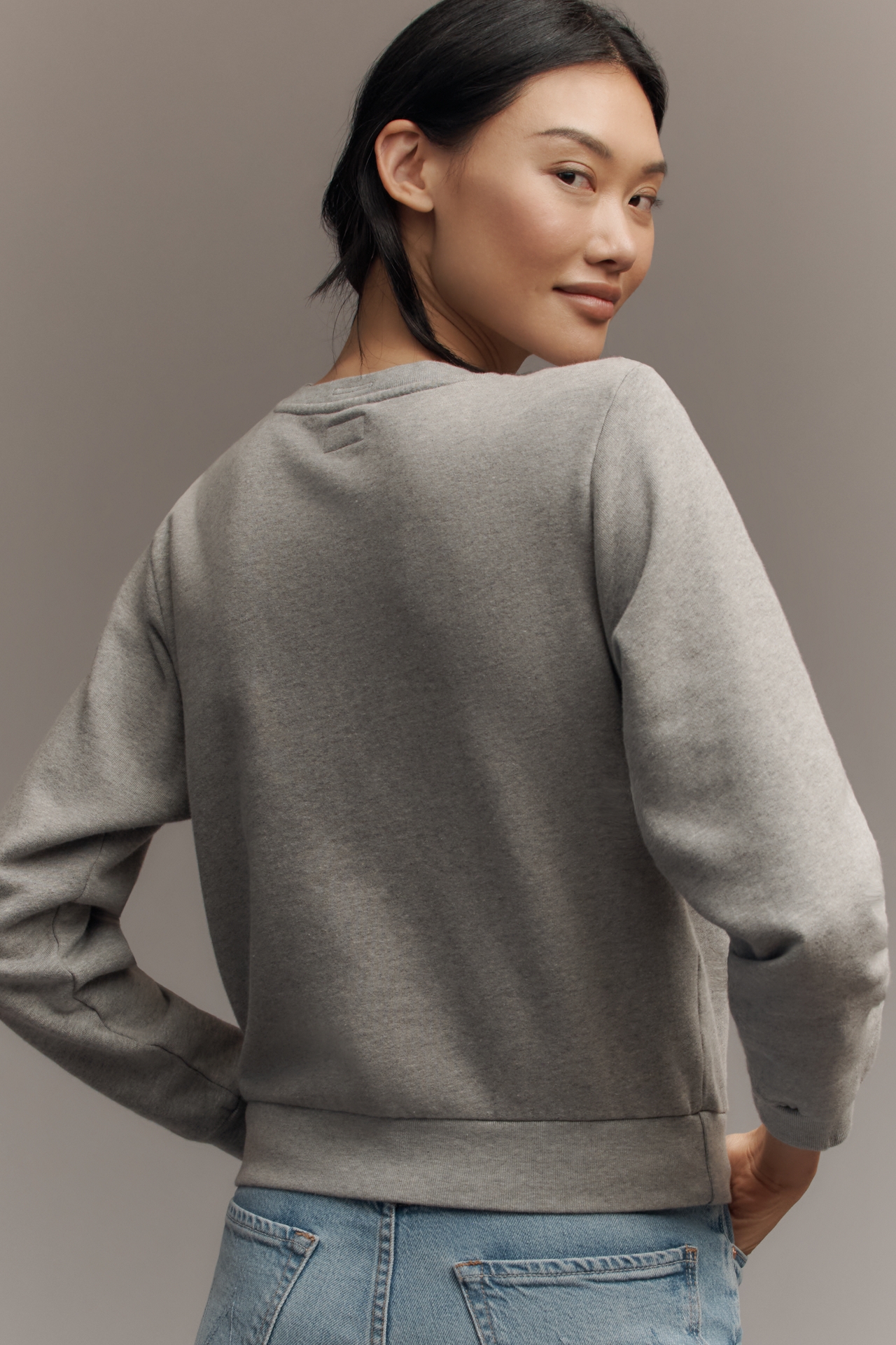 MOTHER The Camper Crew-Neck Graphic Sweatshirt