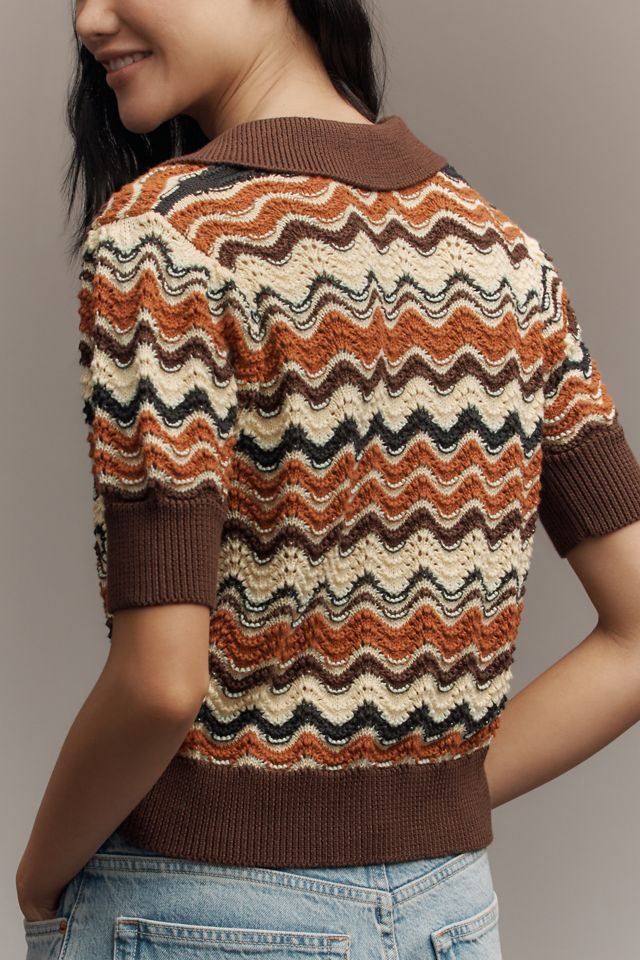 MOTHER The Short-Sleeve Knit Polo Top #2