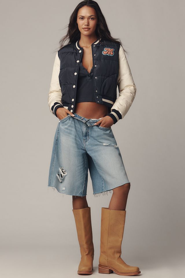 MOTHER Pillow Talk Letterman Jacket