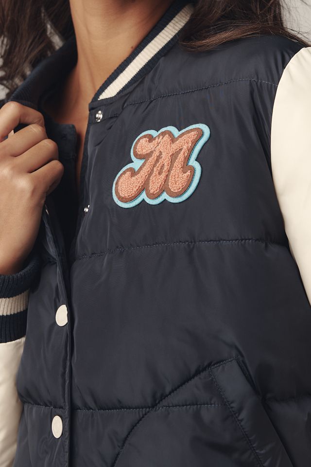 MOTHER Pillow Talk Letterman Jacket #3