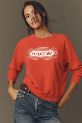 Mother The Concert Sweatshirt In Orange
