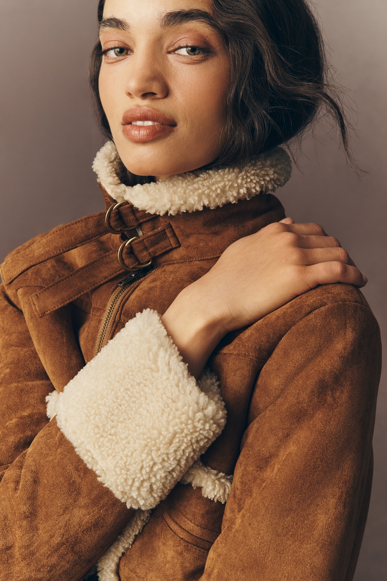 MOTHER The On Thin Ice Faux Shearling Jacket