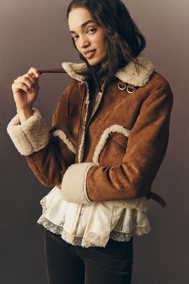 MOTHER The On Thin Ice Faux Shearling Jacket #1