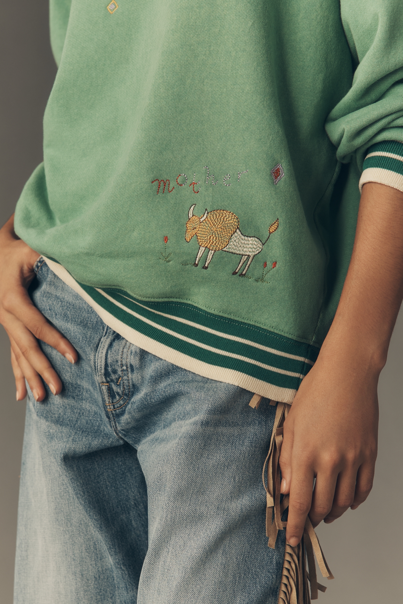 MOTHER The Big Sport Graphic Sweatshirt