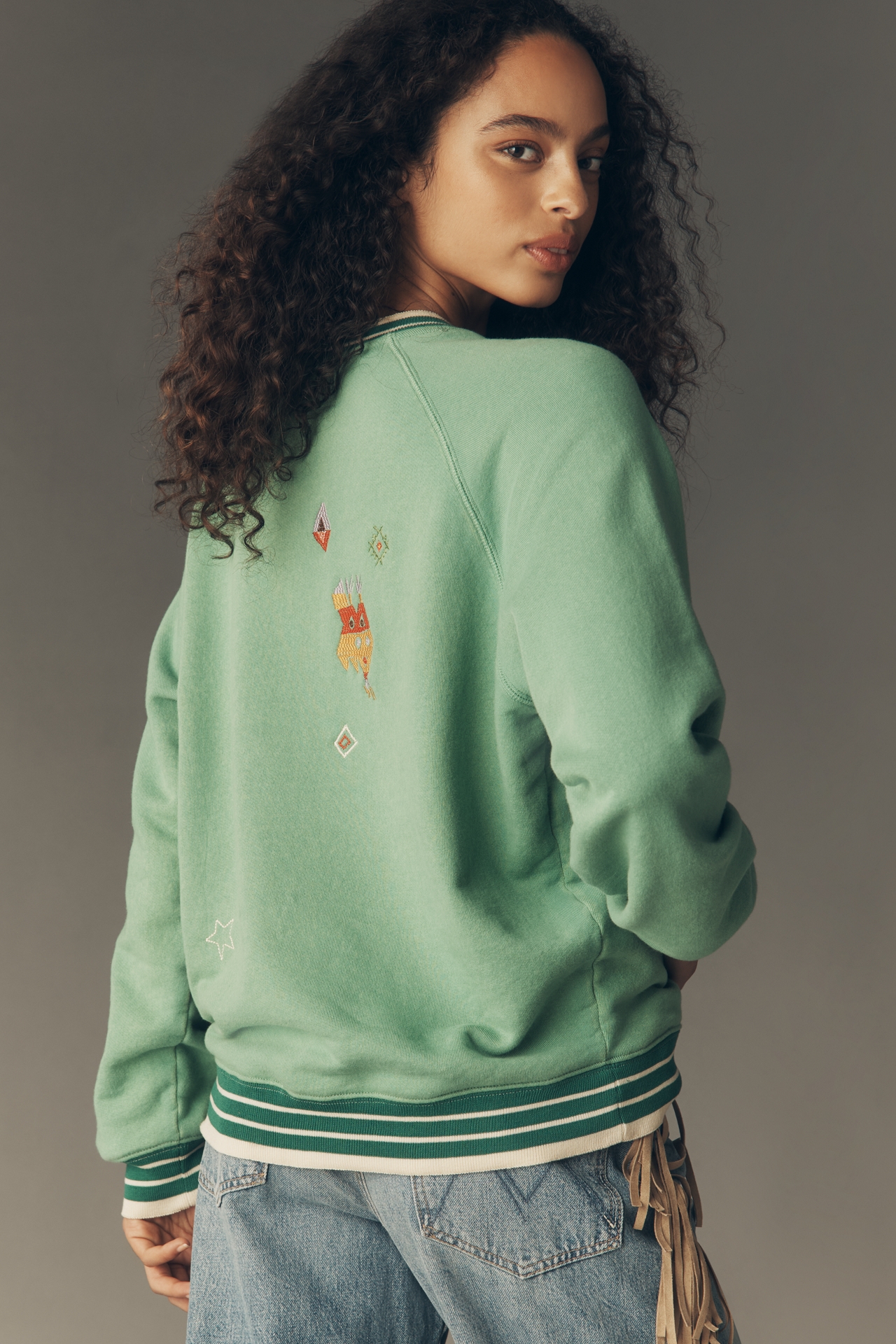 MOTHER The Big Sport Graphic Sweatshirt