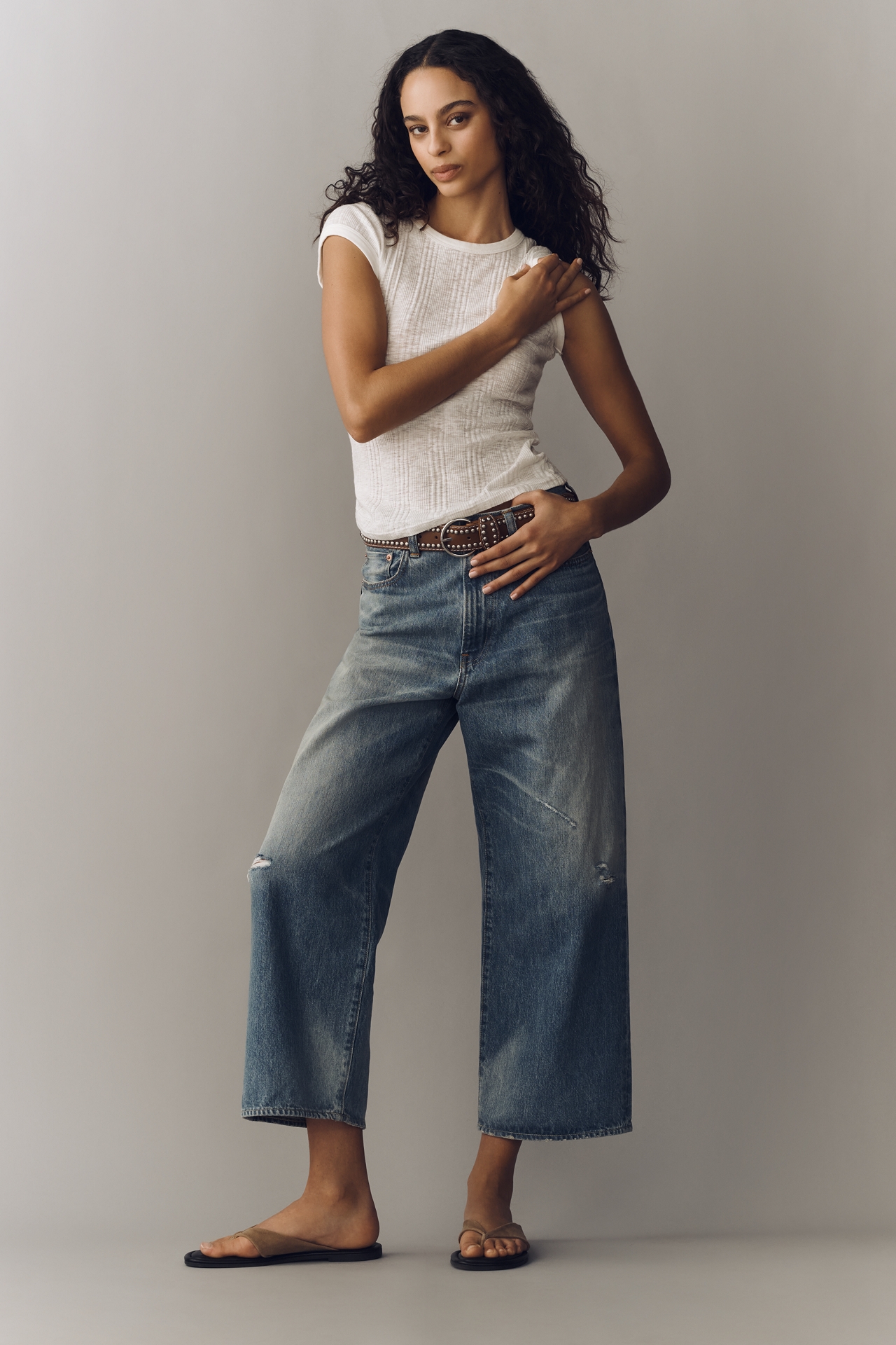 MOTHER The Variegated Rib T-Shirt