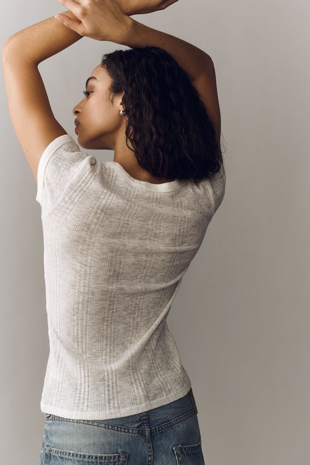 MOTHER The Variegated Rib Tee #3