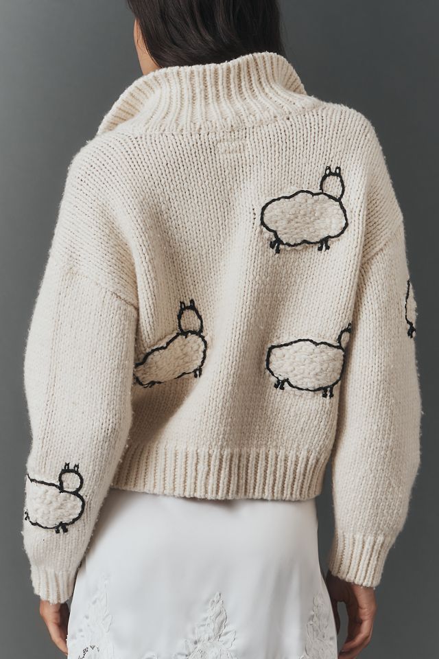 MOTHER The Crop Raquette Cardigan Sweater | Anthropologie