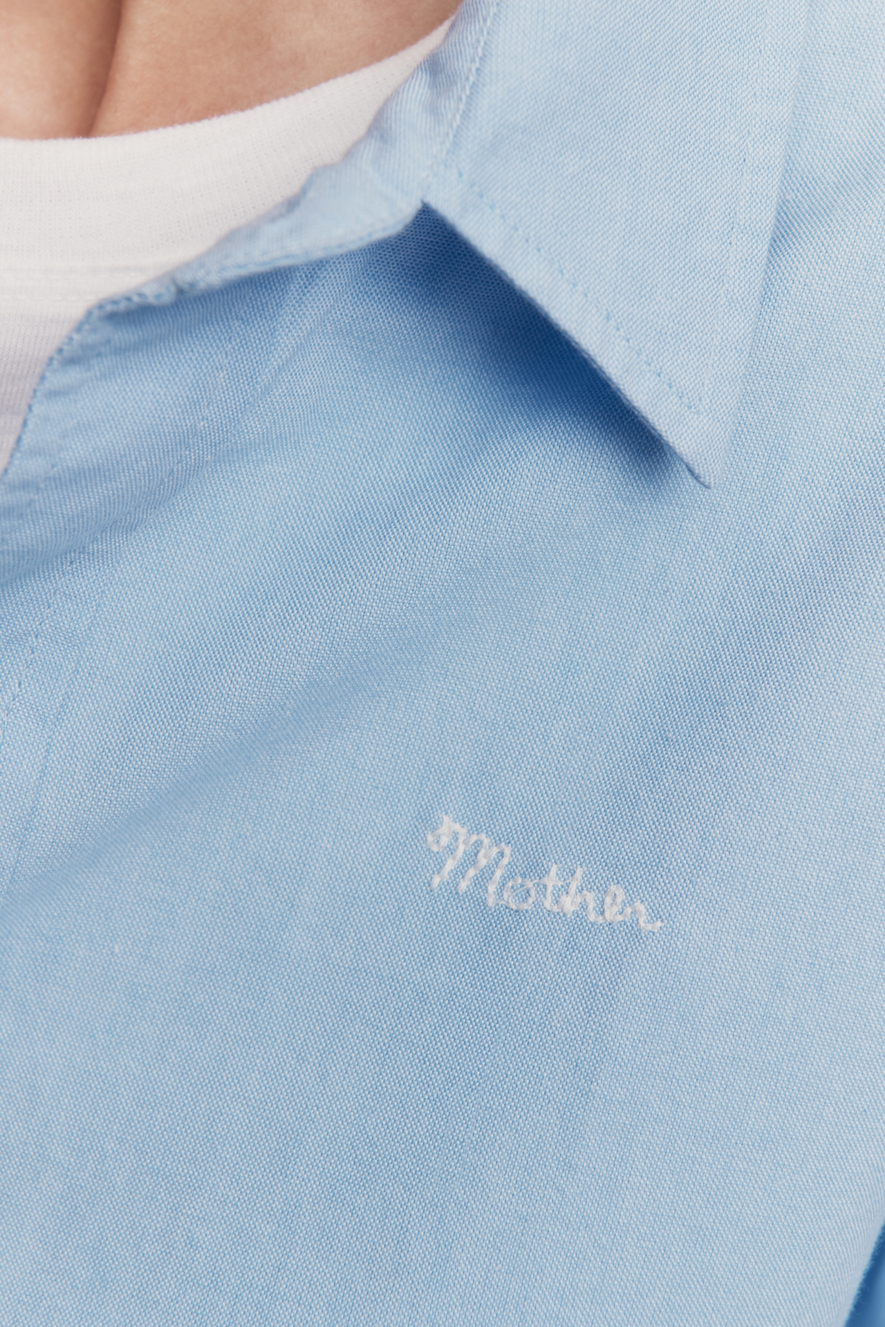 MOTHER The Bestie Long-Sleeve Buttondown Top