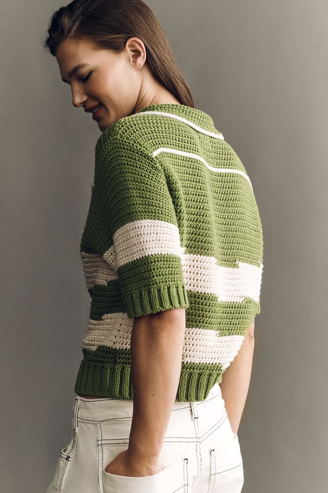 MOTHER Raquette Short-Sleeve Pullover | Anthropologie