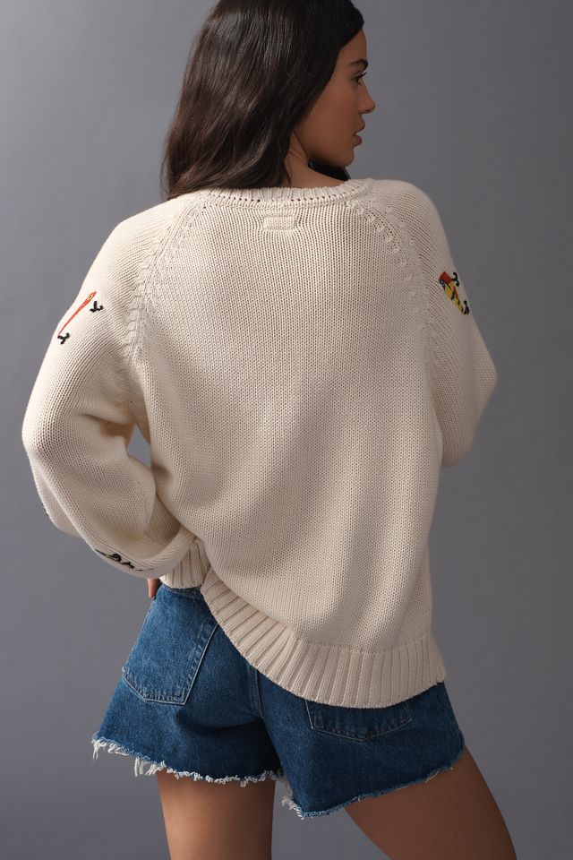 MOTHER The Raglan Cotton Pullover Sweater #2