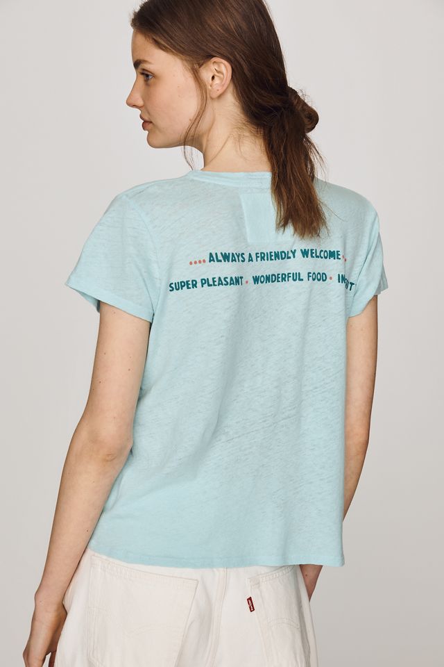 MOTHER Lil Sinful Cotton Linen Graphic Tee #2
