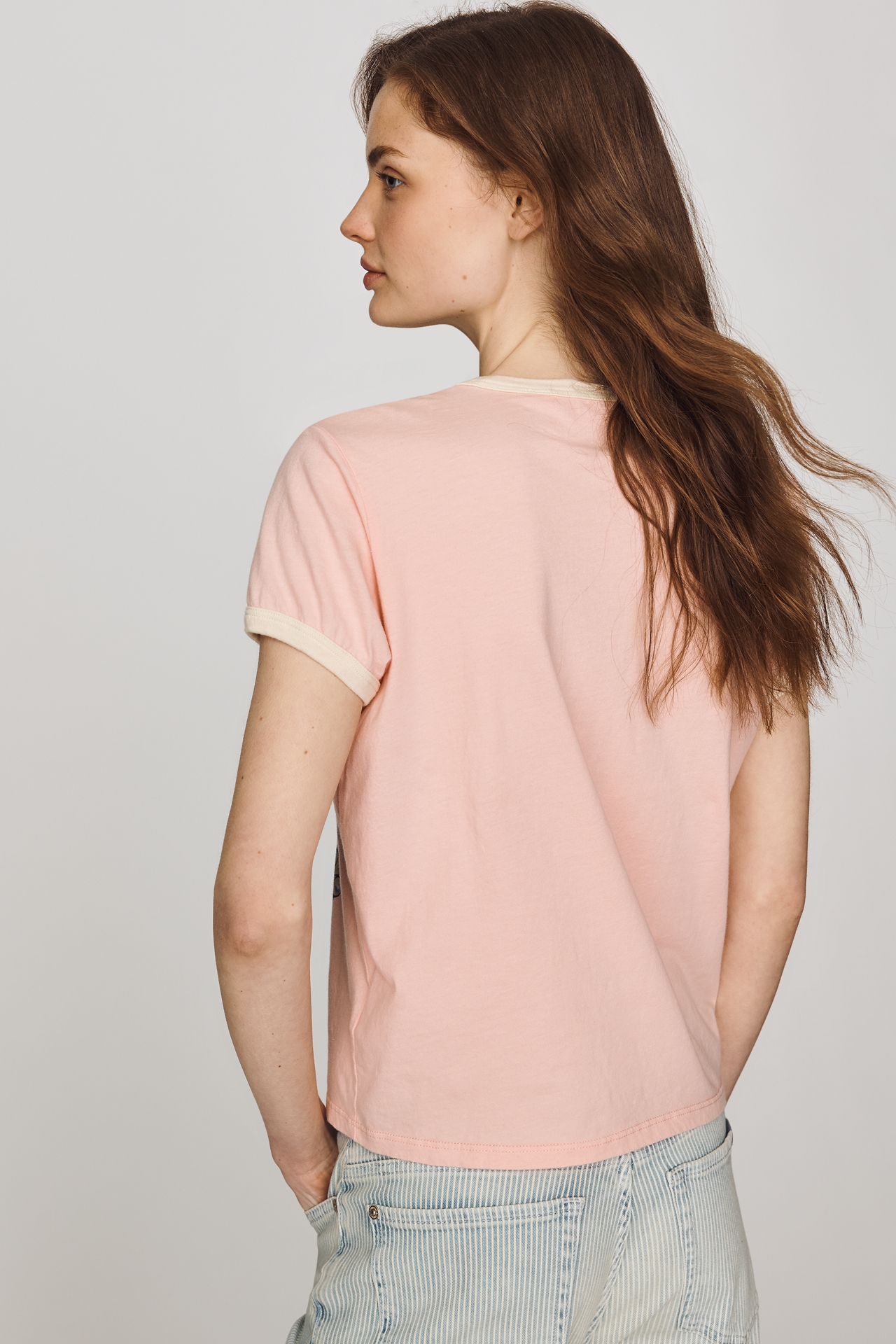 MOTHER Lil Goodie Cotton Ringer Tee