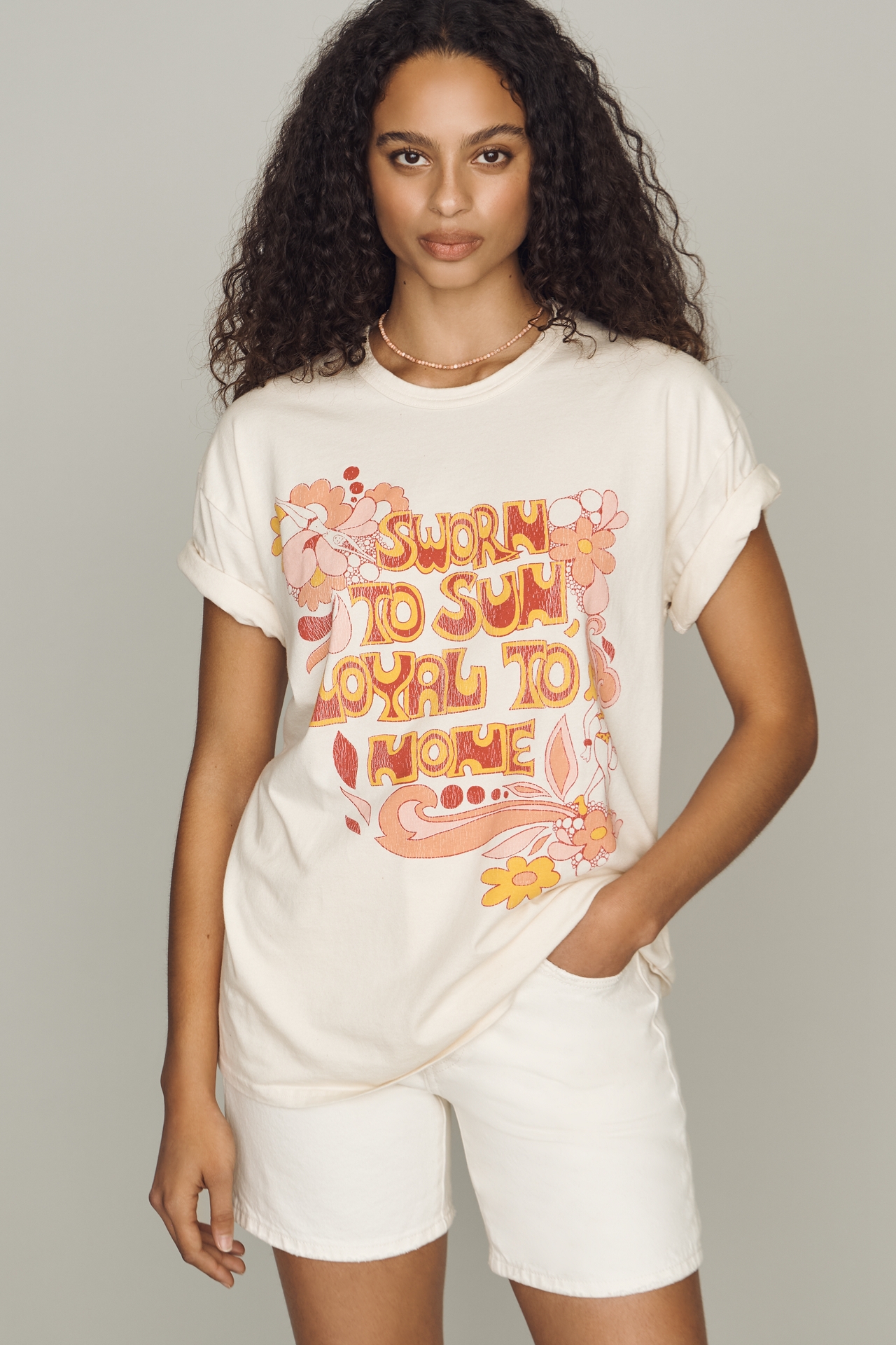 MOTHER Sleepover Boyfriend Graphic Tee